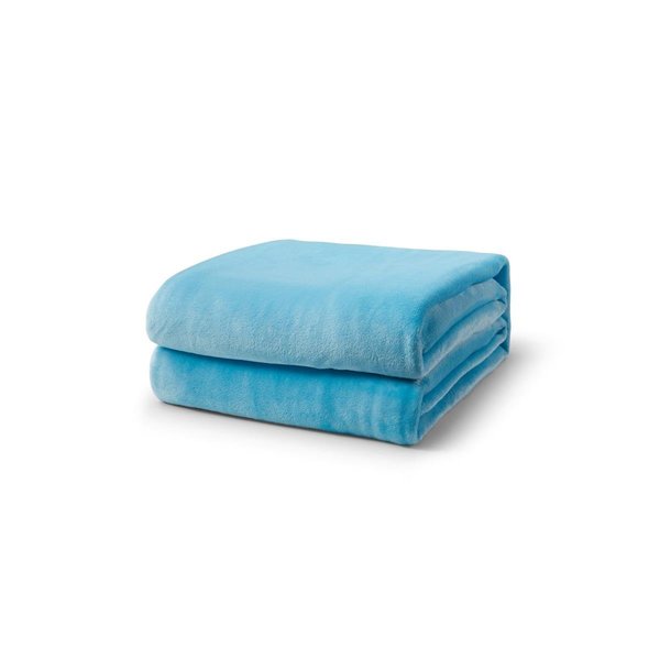 L-Baiet L-Baiet 9452-TWIN BLUE 60 x 80 in. Fleece Twin Blanket; Blue - 100 Percent Polyester 9452-TWIN BLUE